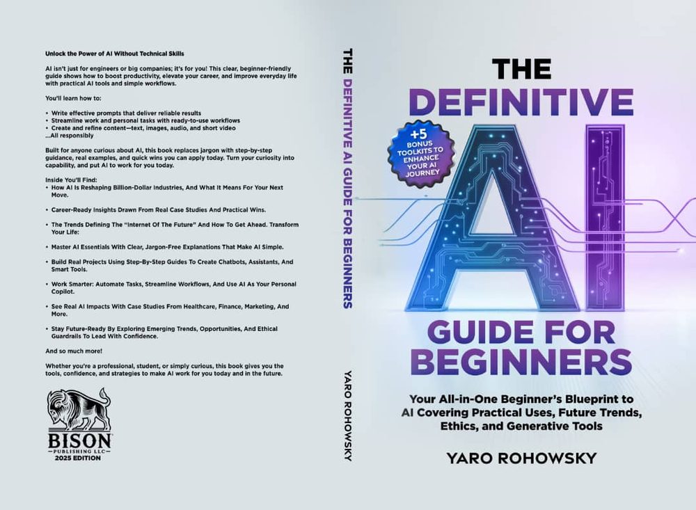 Cover of The Definitive AI Guide for Beginners by Yaro Rohowsky