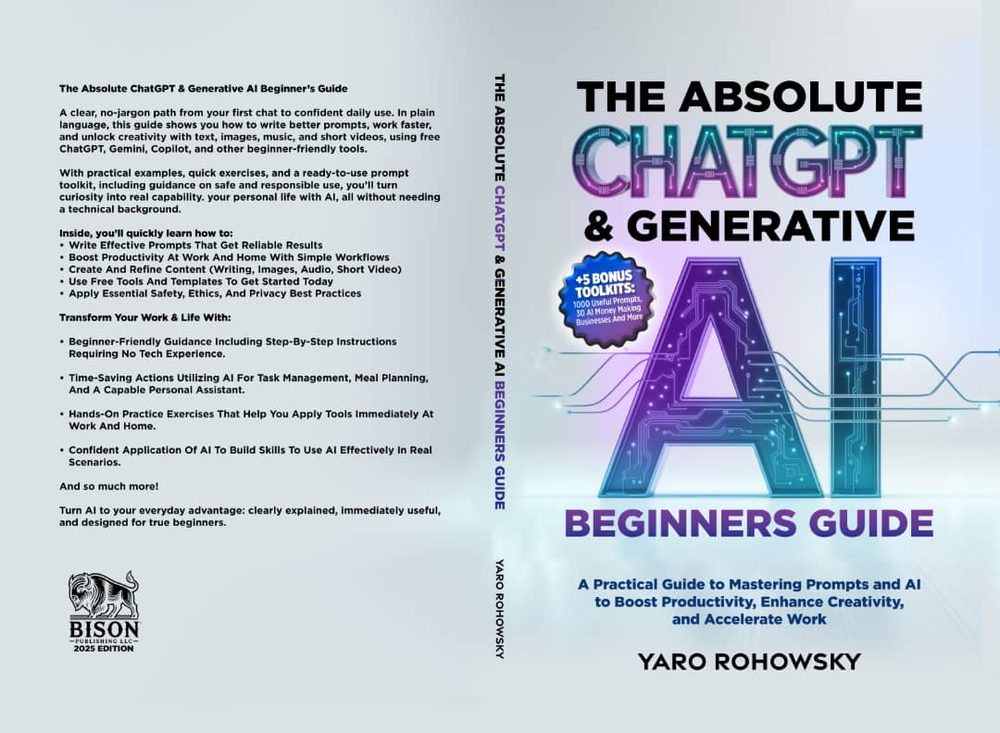 Cover of The Absolute ChatGPT & Generative AI Beginners Guide by Yaro Rohowsky