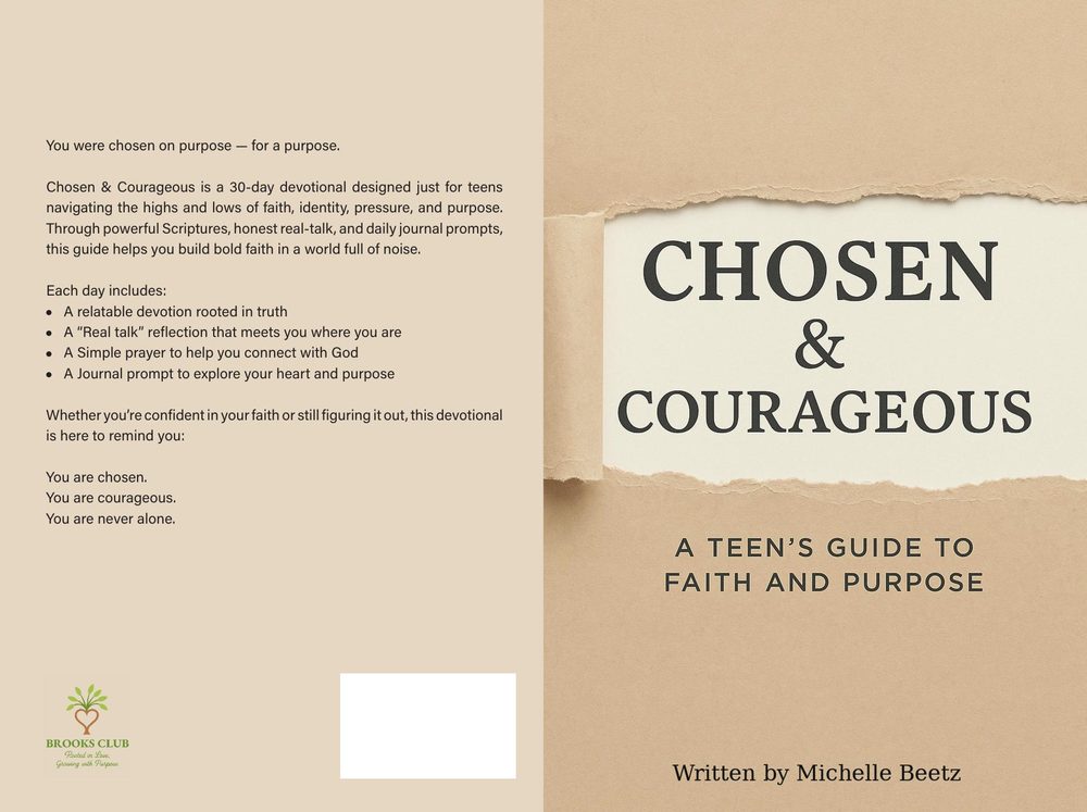 Cover of Chosen & Courageous: A Teen's Guide to Faith and Purpose by Michelle Beetz